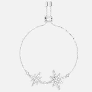 🩶🔹️APM Monaco 🔹️Sterling Silver Double Météorites Star Bracelet